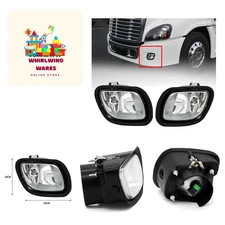 LEAVAN Front Fog Light Lamp Assembly Fit for Freightliner Cascadia 2008-2016 ...