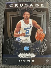 Coby White 2019 Prizm Crusade Draft Picks basketball card #61 RC UNC Bulls