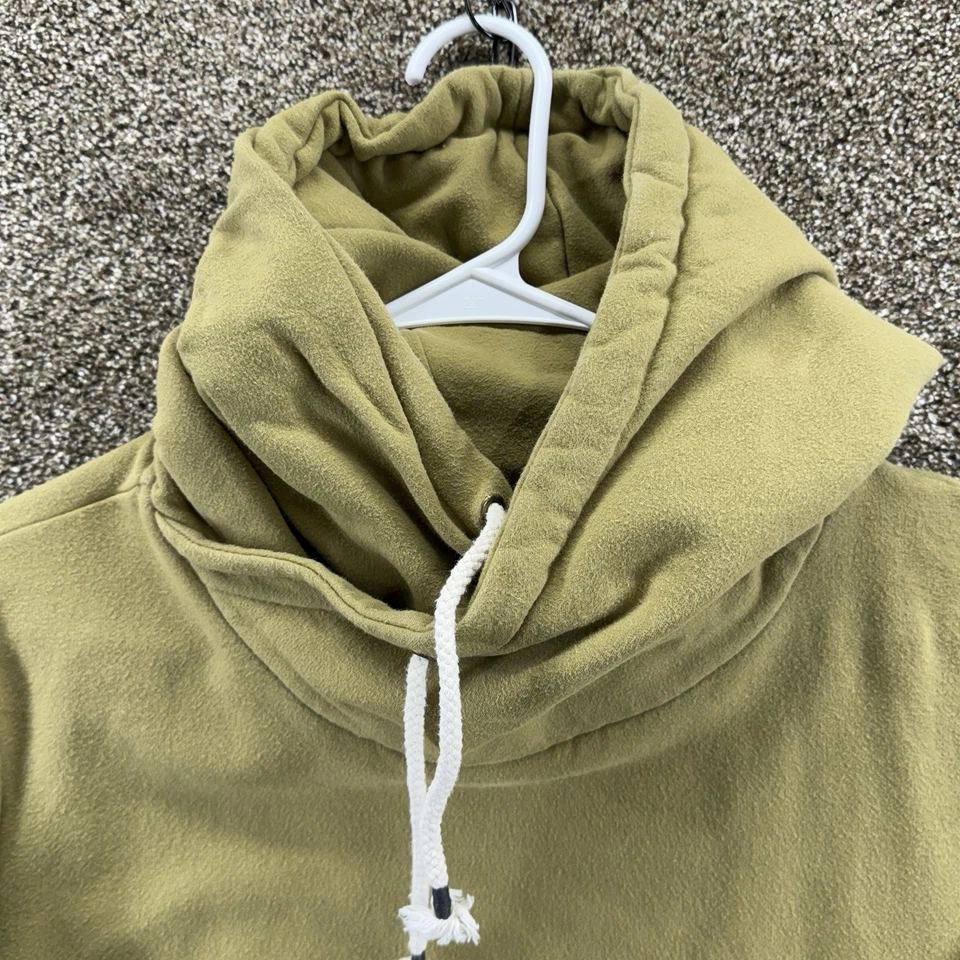 Ampersand Avenue Sudadera con Capucha XL Para Mujer Verde Oliva Gris Bolsillos Logo Foto 3 de 4