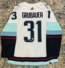 Philipp Grubauer Seattle Kraken Signed/Inscribed Hockey Jersey  Fanatics COA
