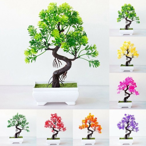 Bonsai Plastic Tree Easy To Manage Exquisite Workmanship Bright Color Brand New - Picture 3 of 19
