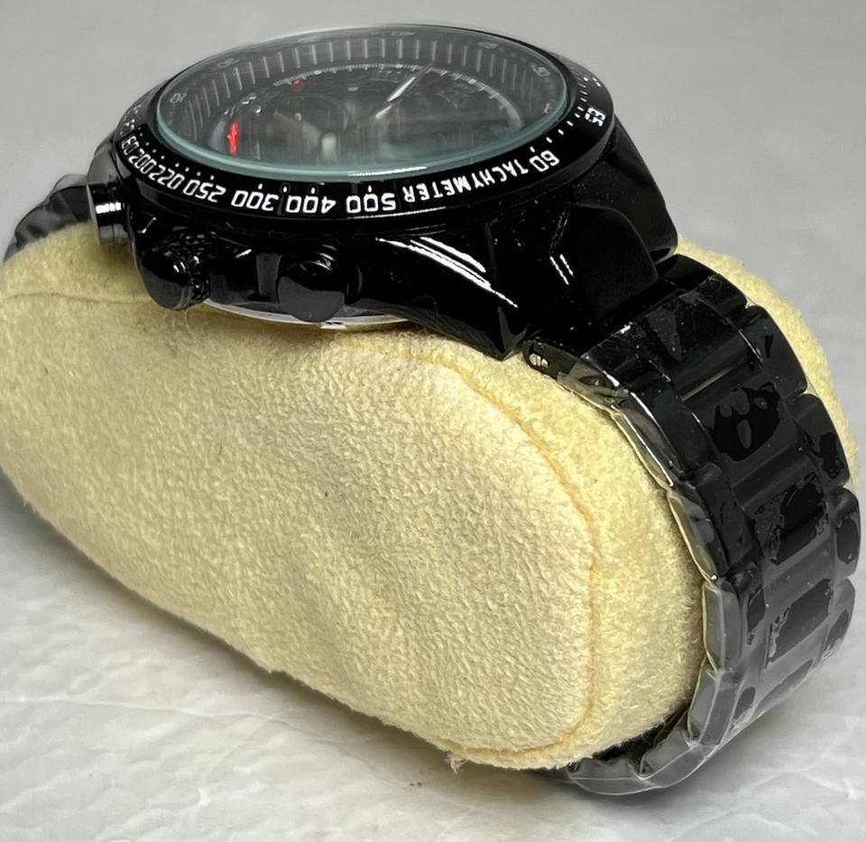 Reloj Automático Esqueleto Hombre Negro Inoxidable 44mm TM432 Informal GANADOR Foto 4 de 4