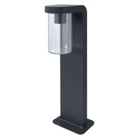 Wegeleuchte Aluminium IP44 E27 Glas Dunkelgrau Osram H:50 Cm Wegeleuchte Garten