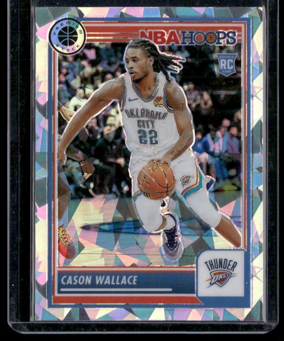 2023-24 Hoops Premium Stock #76 Cason Wallace Ice Prizm