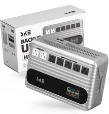 SKE UPS 850VA/480W Battery Backup Surge Protector Computer Orion HL850 New Seal