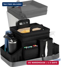 Car Organizers and Storage for Backseat Front Seat - Collapsible Car Caddy w/H