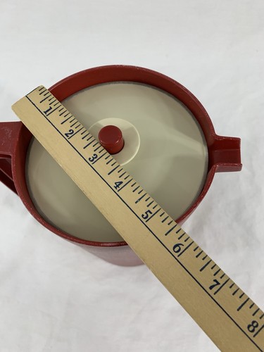 Vintage Tupperware 2-Quart Pitcher #1676 Red w/Push Button Lid - Picture 15 of 17