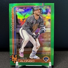 2025 Topps Chrome - Pete Alonso #136 Green Refractor /99