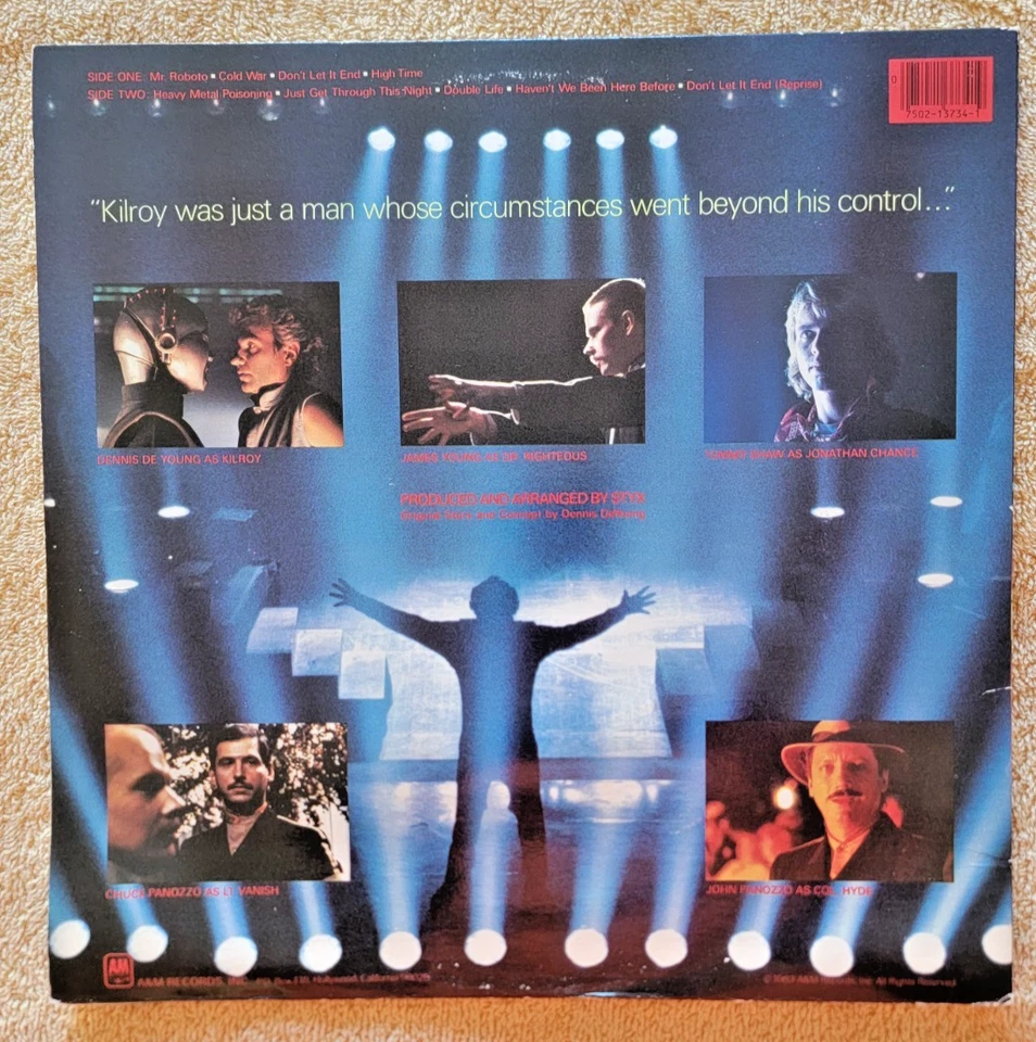 Styx Kilroy Was Here Vintage Vinyl LP 1983 A&M Record SP-3734 EX - Image 2 of 4