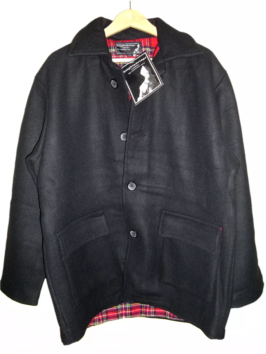 Donkey Jacket Heavy Wool Tartan Lining Worker Skin Punk Mod Ska