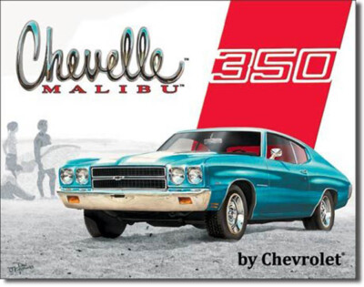 Chevrolet Schild 30 x 40 groß licensed Chevelle US-Car Muscle Car 70er USA *925