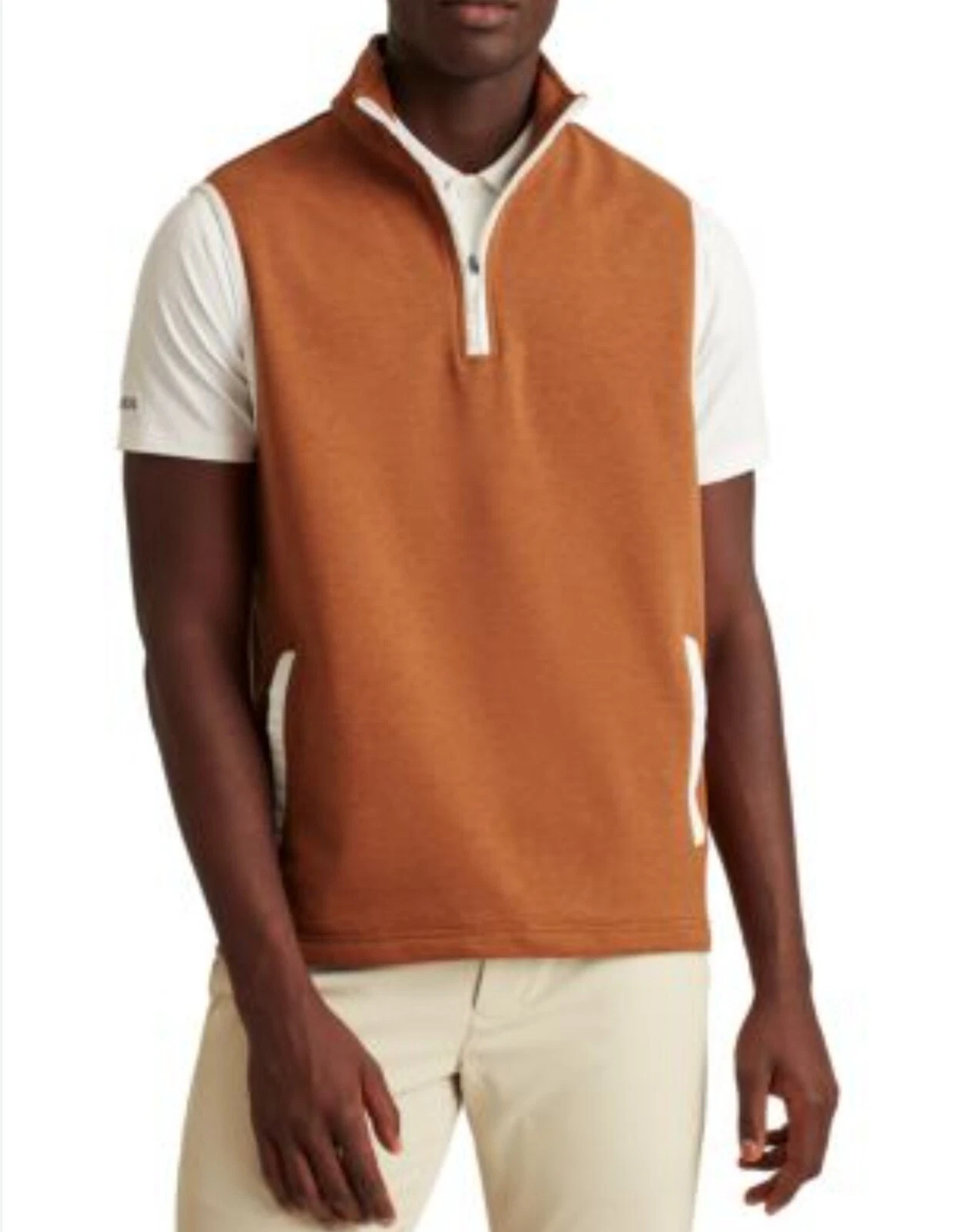 Bonobos Brown Outdoors Slim Fit Golf Vest Mens Large
