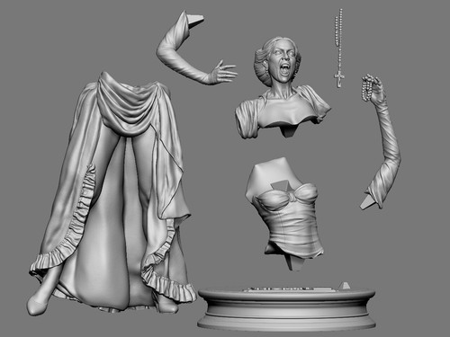 Fright Night 2 - Regine - Resin Model Kit - 3DPrint - 1/10, 1/8, 1/6, Scale - Bild 13 von 13