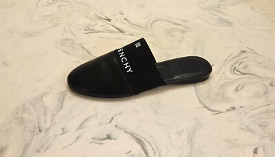 New! Givenchy 'Bedford' Logo Mule Slide Black Womens Size 6 US 36 Eur. MSRP $550