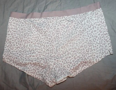 Auden Womens Plus Size 1X (16-18) Leopard Print Low Rise Boyshorts Underwear - Image 1 of 3