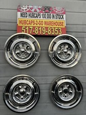 1964-67 Mercury 14 Comet Cyclone Marauder Xr Xt Falcon Set 4hubcaps Front Rear
