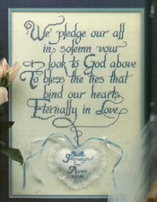 Love Eternal Wedding Sampler Cross Stitch Pattern CHART magazine pages