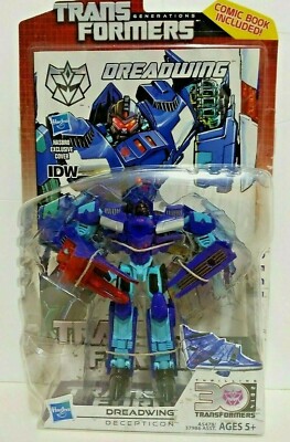 TRANSFORMERS G2 CHUG GENERATIONS DREADWING SEEKER DELUXE w/ IDW COMIC BOOK MOSC