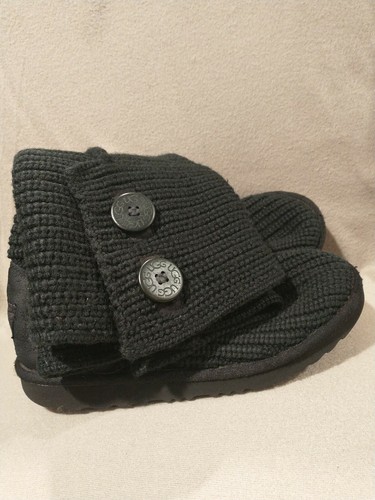UGG Cardy II Wolle lässige Stiefel Kinder 6 passt Damen US7,5-8 #1017328K schwarz 170 $ - Bild 7 von 9
