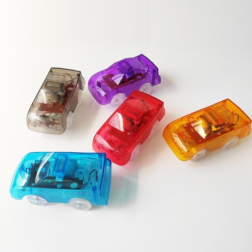 Tracks Cars Toy Glow in The Dark 5 Flashing LED Lights Racetrack Car W/Sticker - Bild 11 von 17