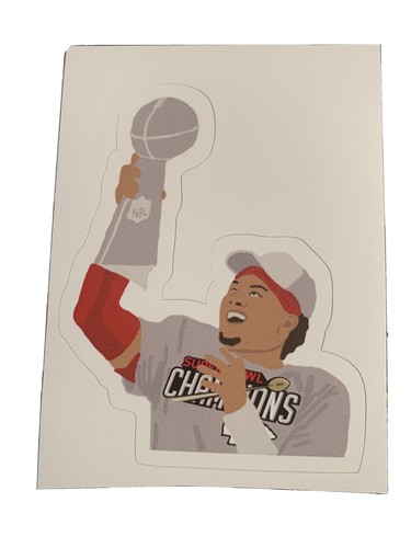 Mahomes Patrick Kansas City Chiefs Sticker Decal Super Bowl MPV 3" x 3.9" - 第 1/2 張圖片