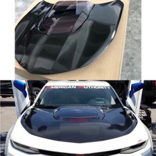 für Camaro 16-20 Alulegierung Motorhaube Abdeckung Rauchschwarzer Transparenter