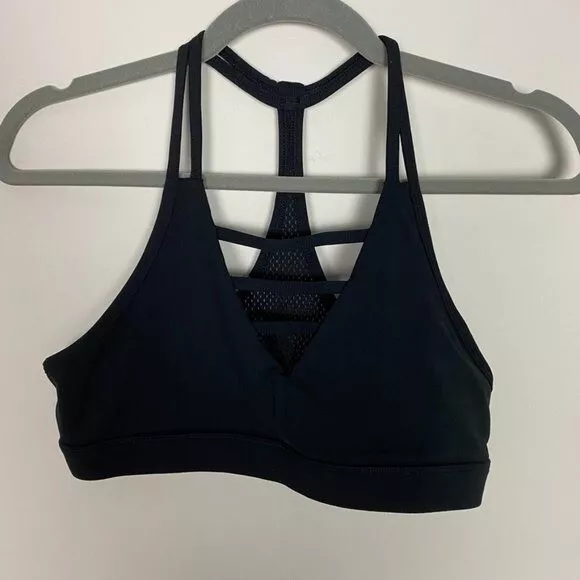 Zyia Black Grid Sports Bra Womens XL