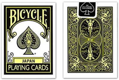 Bicycle Playing Cards BLACK YELLOW DECK Trump Card Game