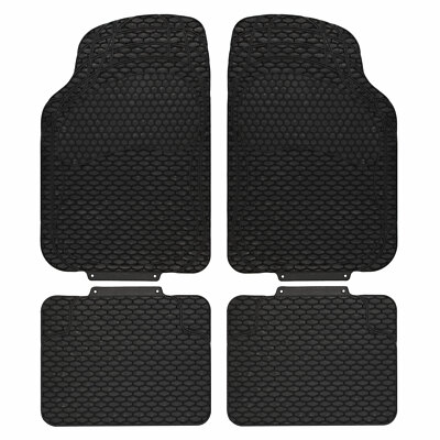 Universal Autofußmatten Autoteppich Auto Schutz Dakar | PVC | 4-teilig | Schwarz