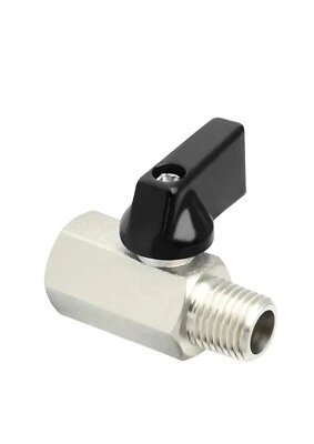 CELTD Kugelhahn 1/4 BSP Stecker weiblich Luftkompressor auf Schlauch Mini Ventil