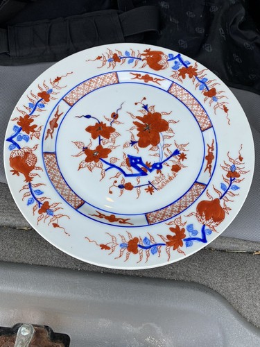 Antique Chinese Export Handpainted Porcelain Dinner Plates - Mid-20th Century- 4