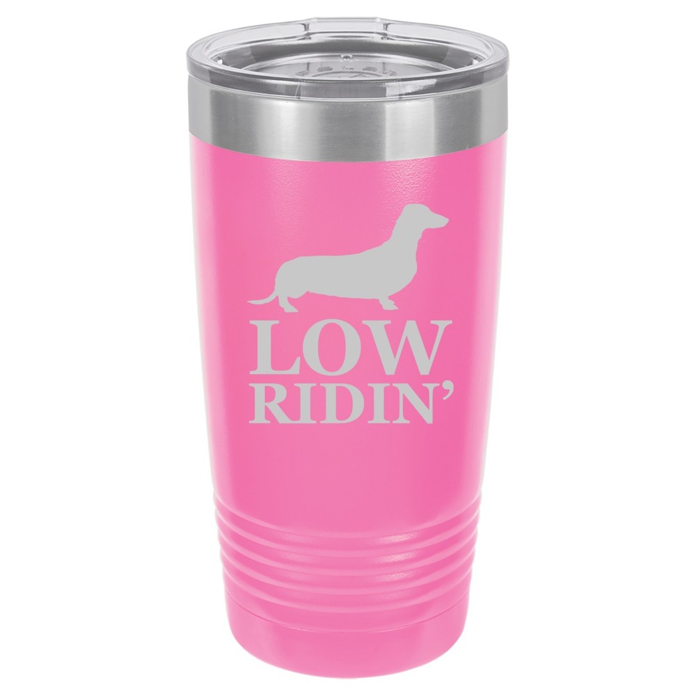 20oz & 30oz Vacuum Insulated Stainless Travel Tumbler with Low Ridin' Dachshund Design