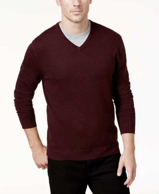 men's red pullover