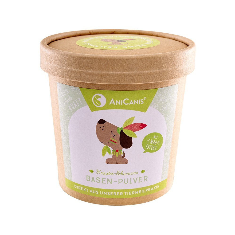 AniCanis Basenpulver für Hunde | Ergänzungsfutter für Säure Basen Haushalt, 300g