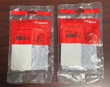 (LOT OF 2)  5507B-WH LEGRAND NM BLANK FACEPLATE WHITE 224V