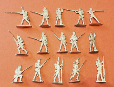 Plats d'étain - Zinnfiguren - Flat tin - 20 soldats français du premier