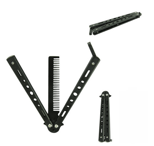 Butterfly COMB Trainer Training Tool Metal knife Practice BLACK Steel - Picture 5 of 24
