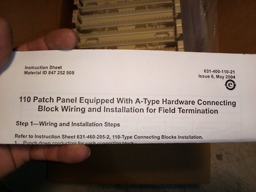 SYSTIMAX 110C-5CB / 4CB PUNCH DOWN CONNECTING BLOCK & 110 PATCH PANEL LOTS MIX - Picture 18 of 23