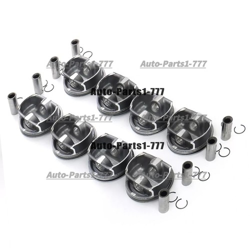 8x Pistons & Rings Set STD For BMW 550i 650i 750i X5 E63 E64 E53 E70 N62B48 4.8L - Picture 3 of 5