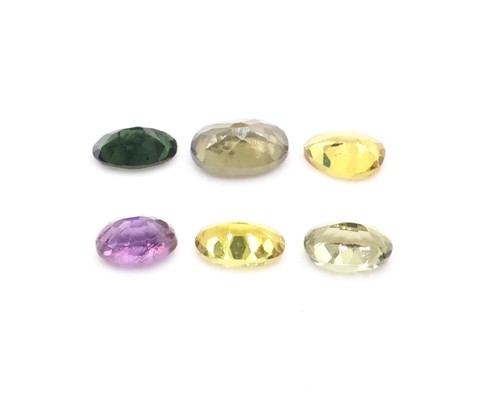 Natural Multi Sapphire Oval Shape Lot 18.35 Cts Sapphire September Birthstone - Picture 5 of 8
