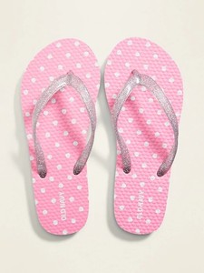 girls navy flip flops
