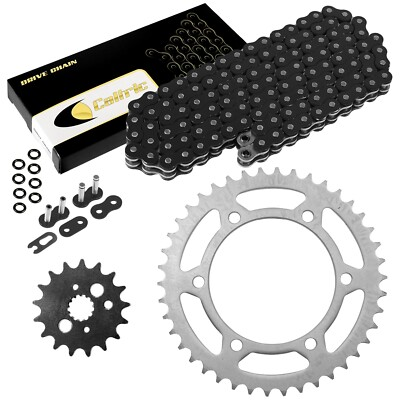 #ad #ad Black O Ring Drive Chain amp; Sprockets Kit for Kawasaki VN800A VN800B Vulcan 800 $57.01