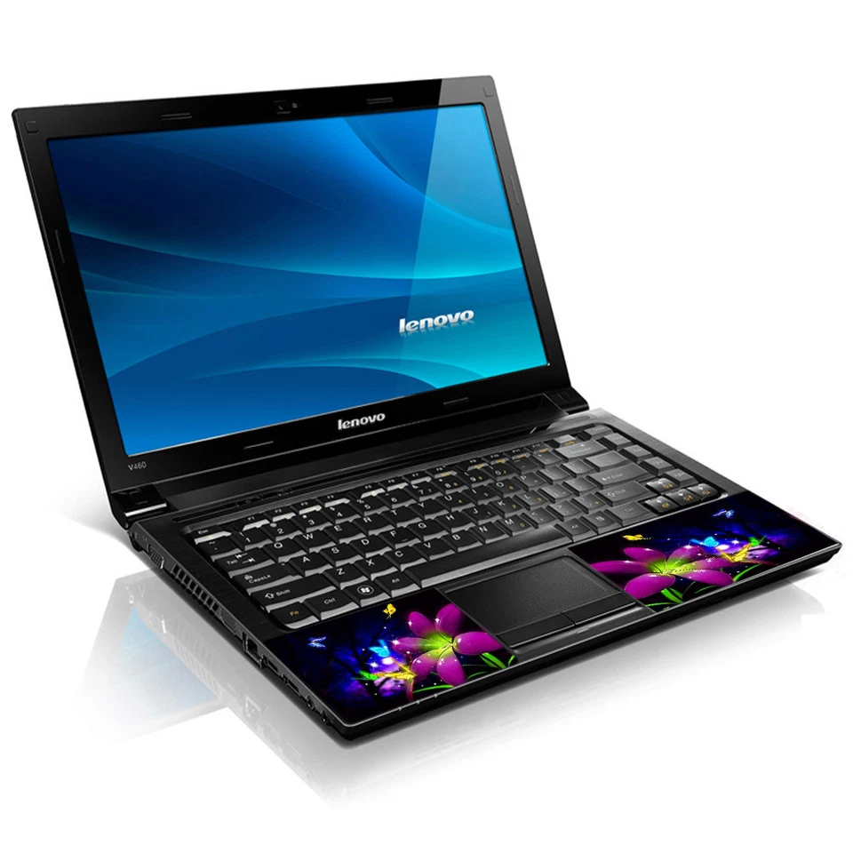 Calcomanía adhesiva para computadora portátil flores púrpuras para Apple Asus Dell 13-16 pulgadas Foto 2 de 4