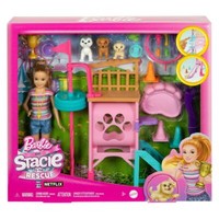 Mattel HRM10 - Barbie - Stacie - HüNdchenspielplatz-Spielset + Puppe & ZubehöR
