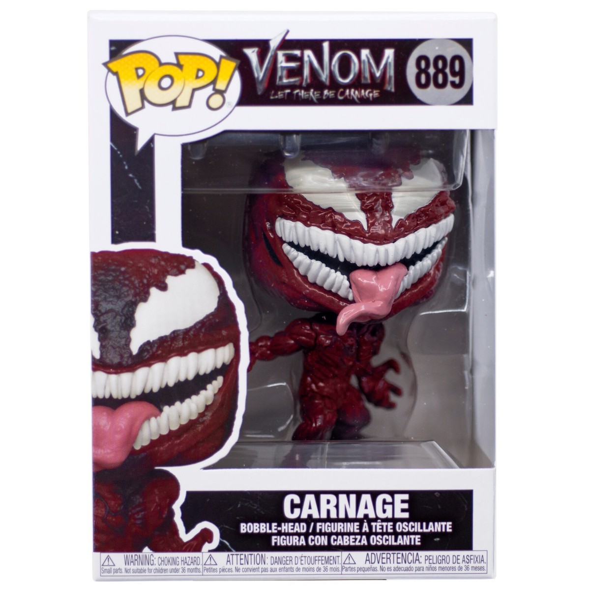Marvel Venom Carnage Funko Pop #889 Bobble-Head Vinyl Figure Brand