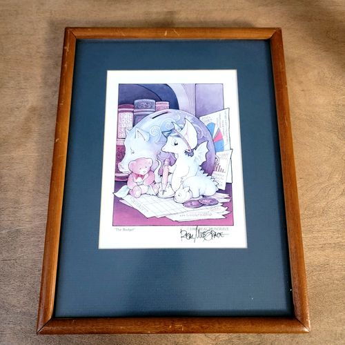 Real Musgrave Print "The Budget" 1988 Signed Dragon