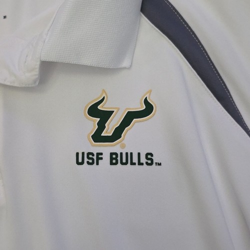 Champion USF Bulls White Polo Shirt - Picture 2 of 7