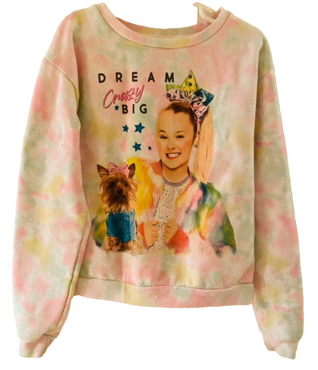 Nickelodeon JoJo Siwa Tie Dye Sweatshirt and Ear Muffs, girl's