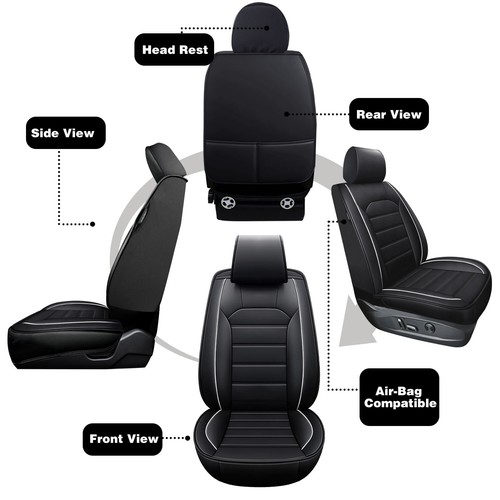 For Honda CR-V CRV 5 Seat Full Set Car Seat Covers Leather Front Rear Protectors - Picture 21 of 142