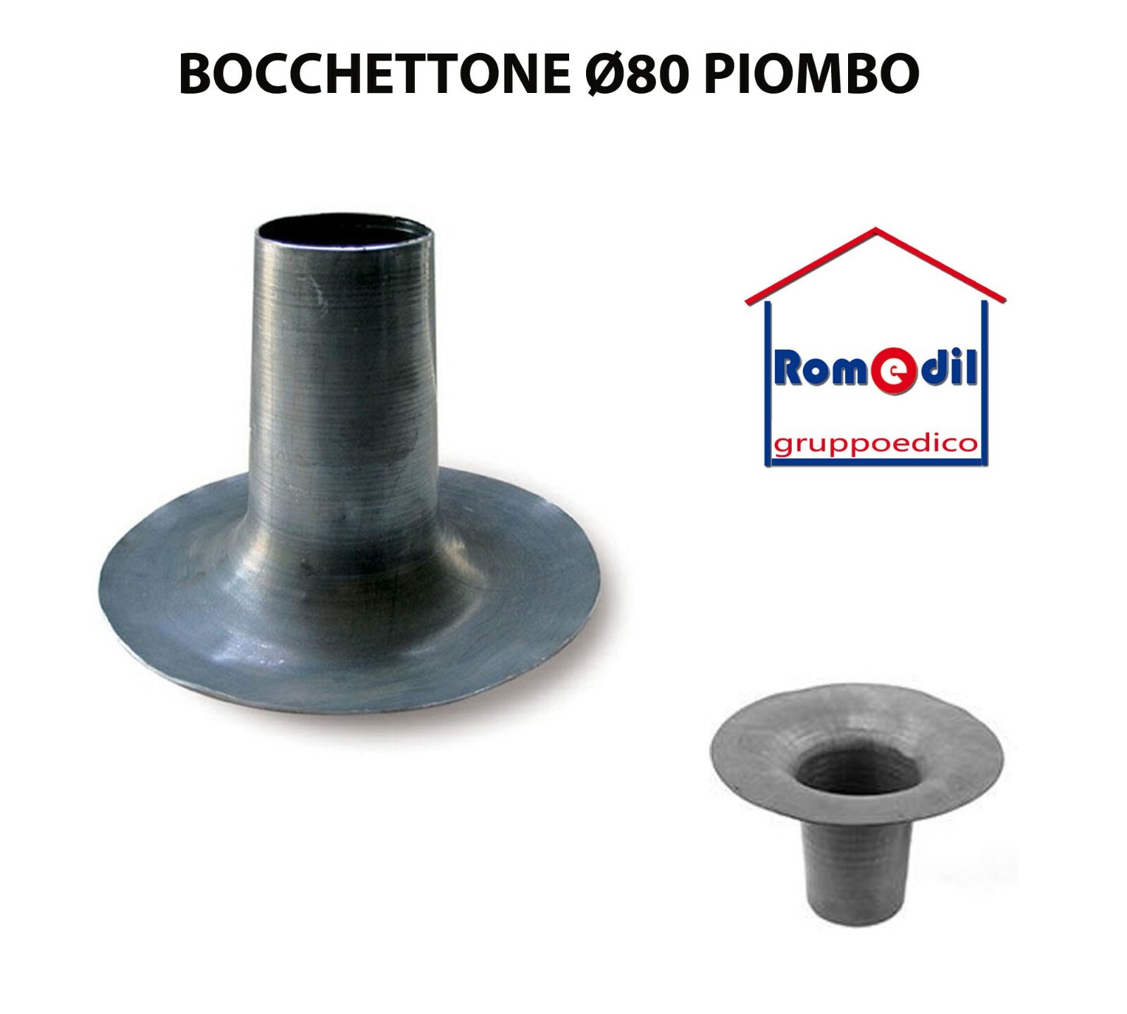Bocchettone Scarico Per Terrazzi Diametro 60 Mm - In Neoprene Per Coperture Piane - Foto 3